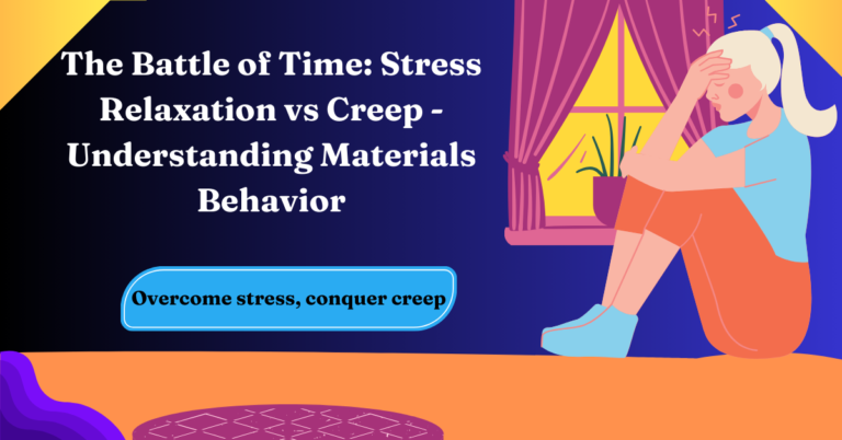 Stress relaxation vs creep